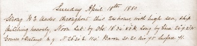 18 April 1880 journal entry